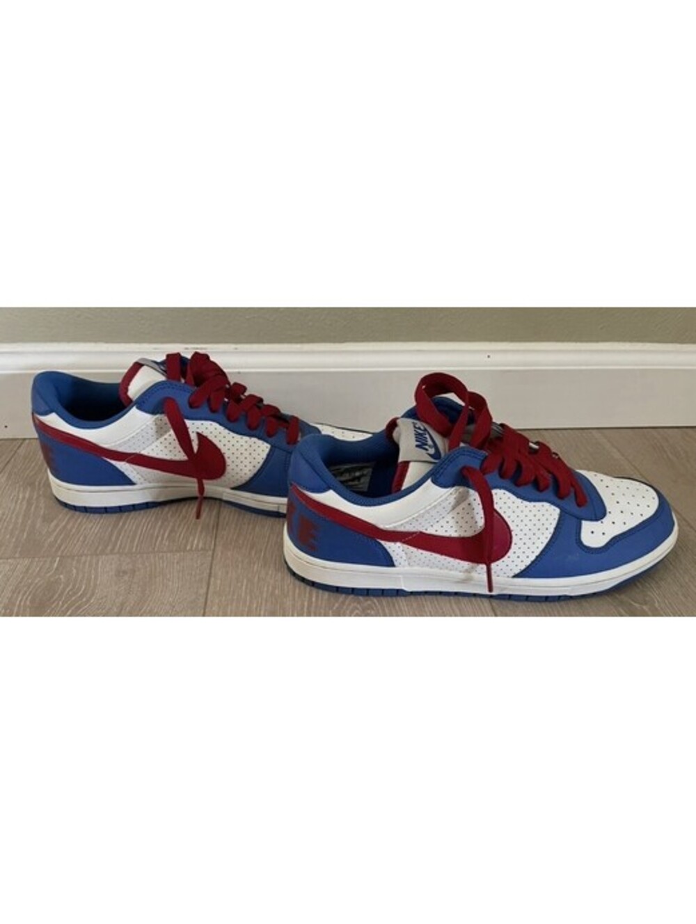 Men’s Nike Dunk Low Red White Blue Size 9